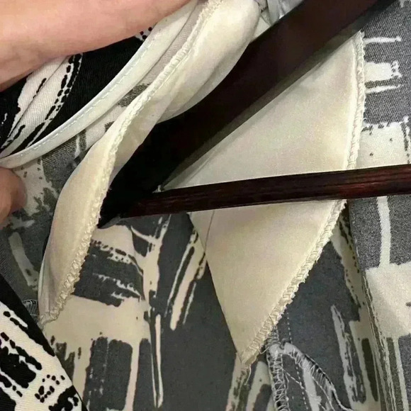 STUDIO POINT 3/4‎ sleeve ladies button down blazer white/black size 14 - Picture 7 of 12